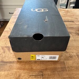 Brand new in the box men’s UGG sandals. All black, never been worn.